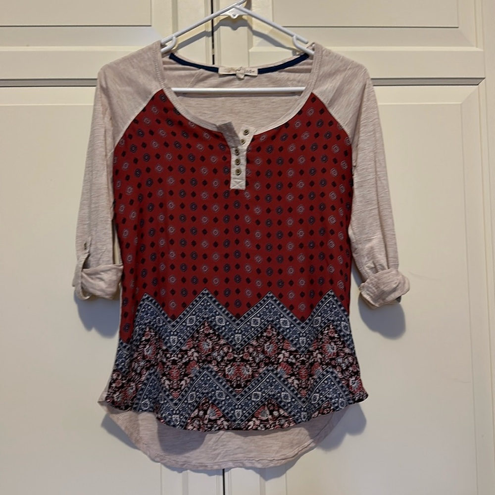 Floral tan women’s shirt